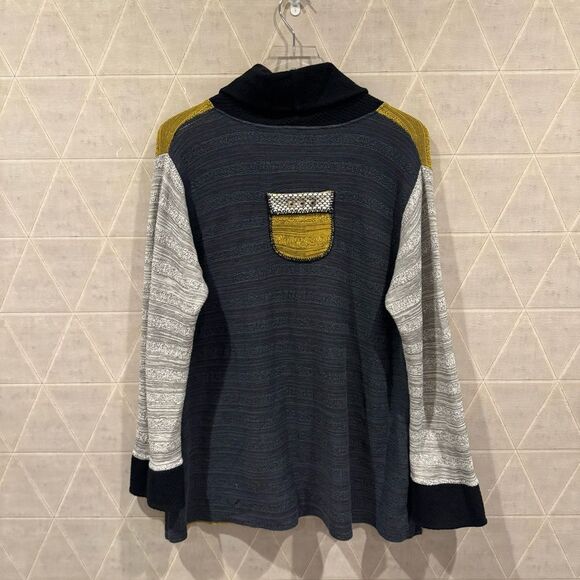 Margaret Winters Colorblock Sweater Womens Large - Picture 3 of 6